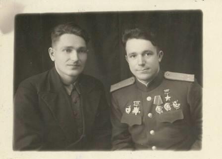 Георгий Коваценко и Виталий Папков 14.03.1944 Гагры [Борзенко]