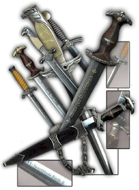 Образцы военных ножей и кинжалов Германии периода Третьего рейха. []
