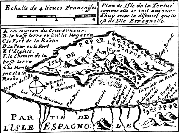 Карта Тортуги, ХVII-й век []