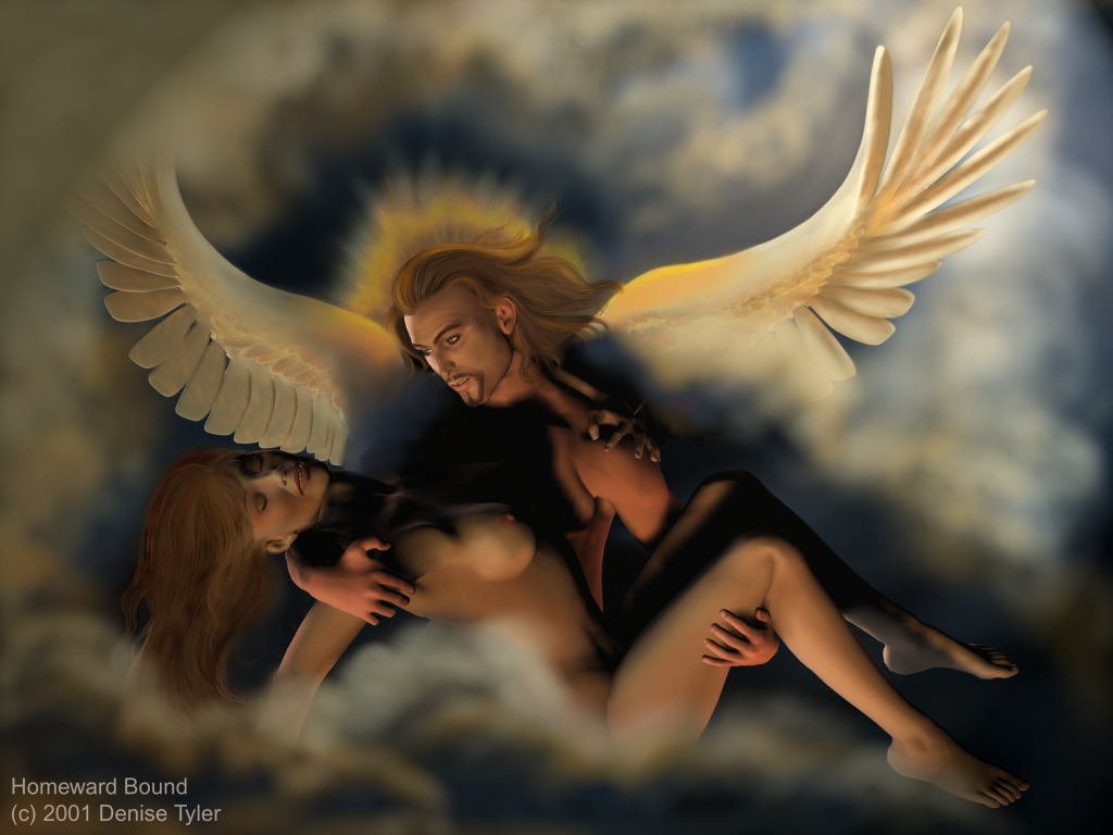 Вкусные формы ангела и демона в женском обличае - секс фото 