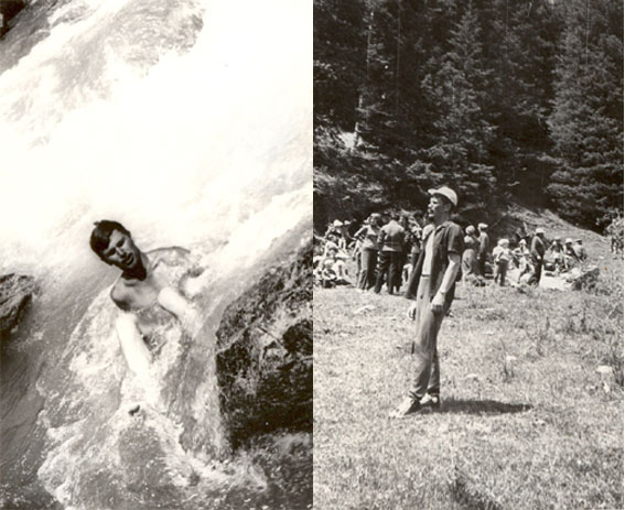 Июнь 1971 г. Горы вокруг Иссык-Куля и холодные речки.  []