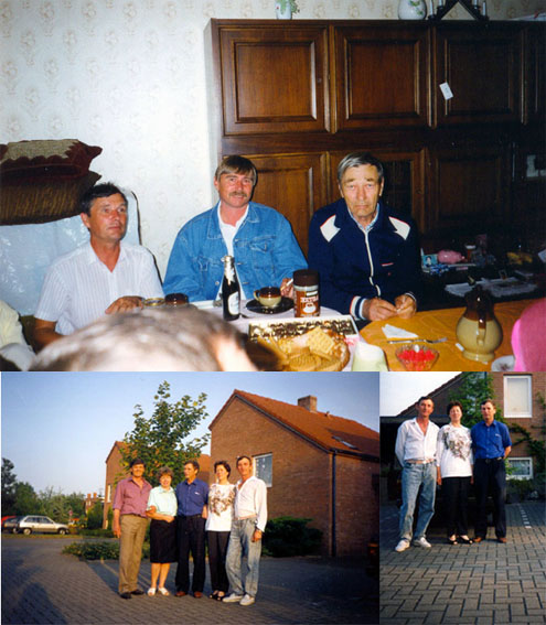 Папенбург. Июнь 1992 г. Витя с женой, Фрида с мужем.  Август 1994 г. Папа и Вова. []
