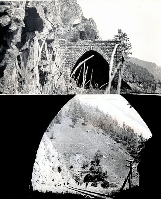 Июль 1976 г. Из тоннеля в тоннель, дорога вокруг Байкала. []