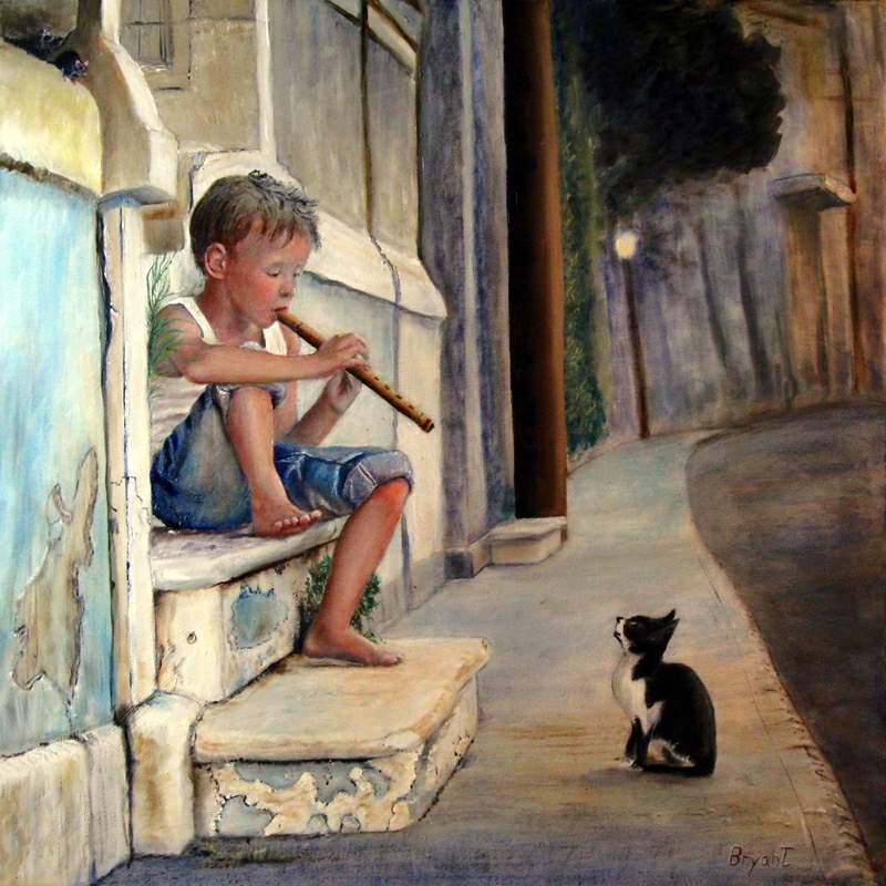 The Kitten Charmer - by Les Bryant 2012 []