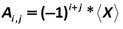 1,1; 2,2; .; n,n  is the matrix, the derivatives of the first by means of  decomposition. Decomposition is:  [Gauss-Jordan]