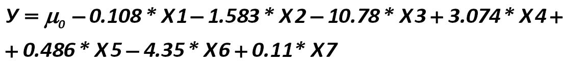 So, I think you already understand: how to calculate the first stage of the model.  Coefficients are calculated, then they are substituted into the linear discriminant  model by using the following formula: [Gibson-Stickney-Schroeder-Clark]