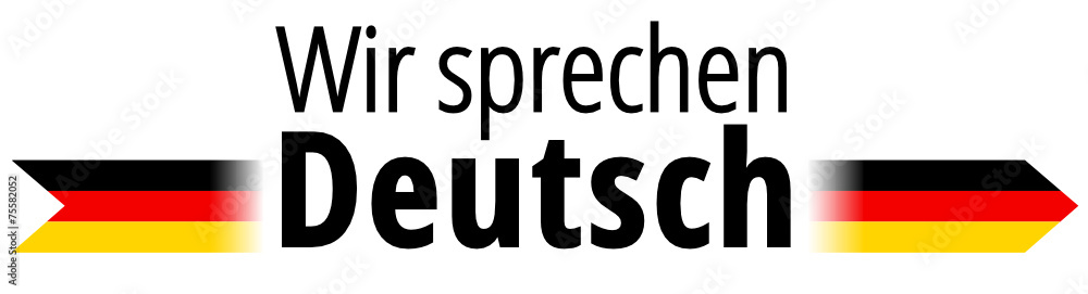 Wir sprechen Deutsch Stock-Vektorgrafik | Adobe Stock