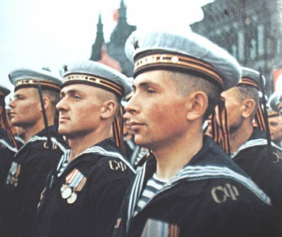 Морские Гвардейцы участники парада ПОБЕДЫ 1945г []